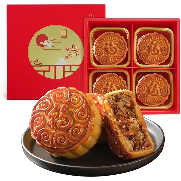 Amazon.com : 2019 美國生計月餅 Sheng Kee Mooncake (雲裳豆沙